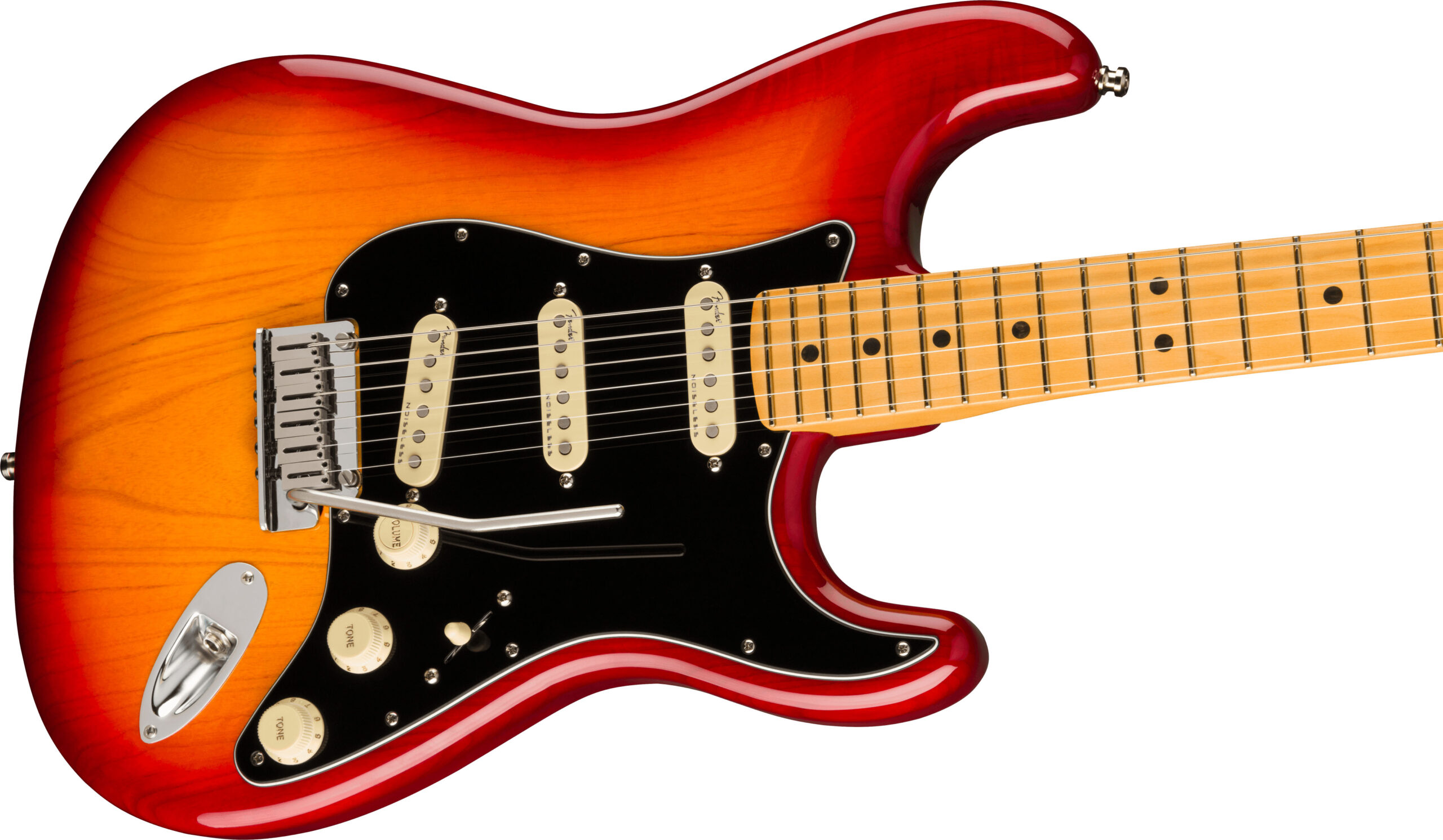 American Ultra Luxe Stratocaster®, Maple Fingerboard, Plasma Red Burst - Image 5