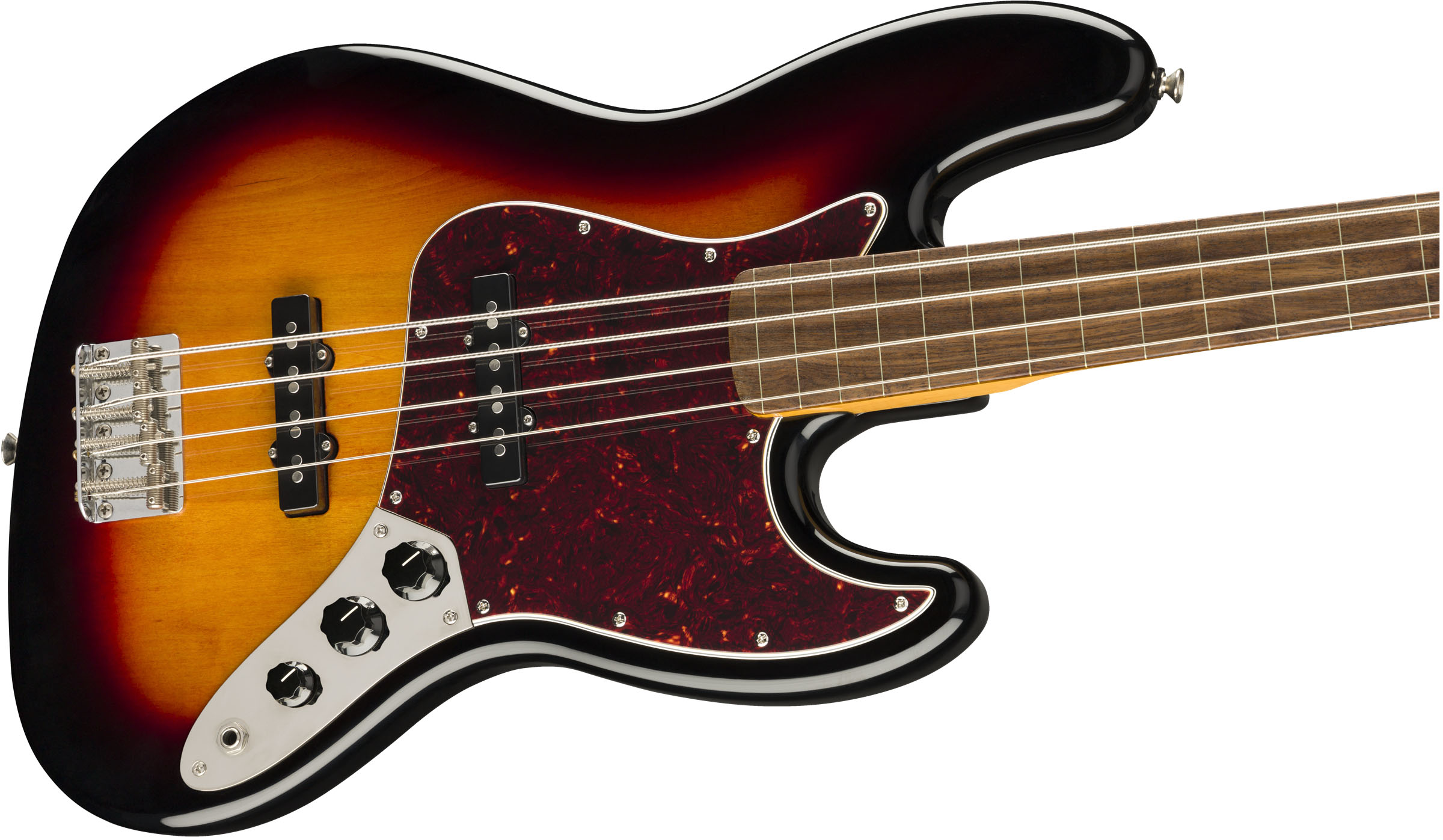 Classic Vibe '60s Jazz Bass® Fretless, Laurel Fingerboard, 3-Color Sunburst - Image 5