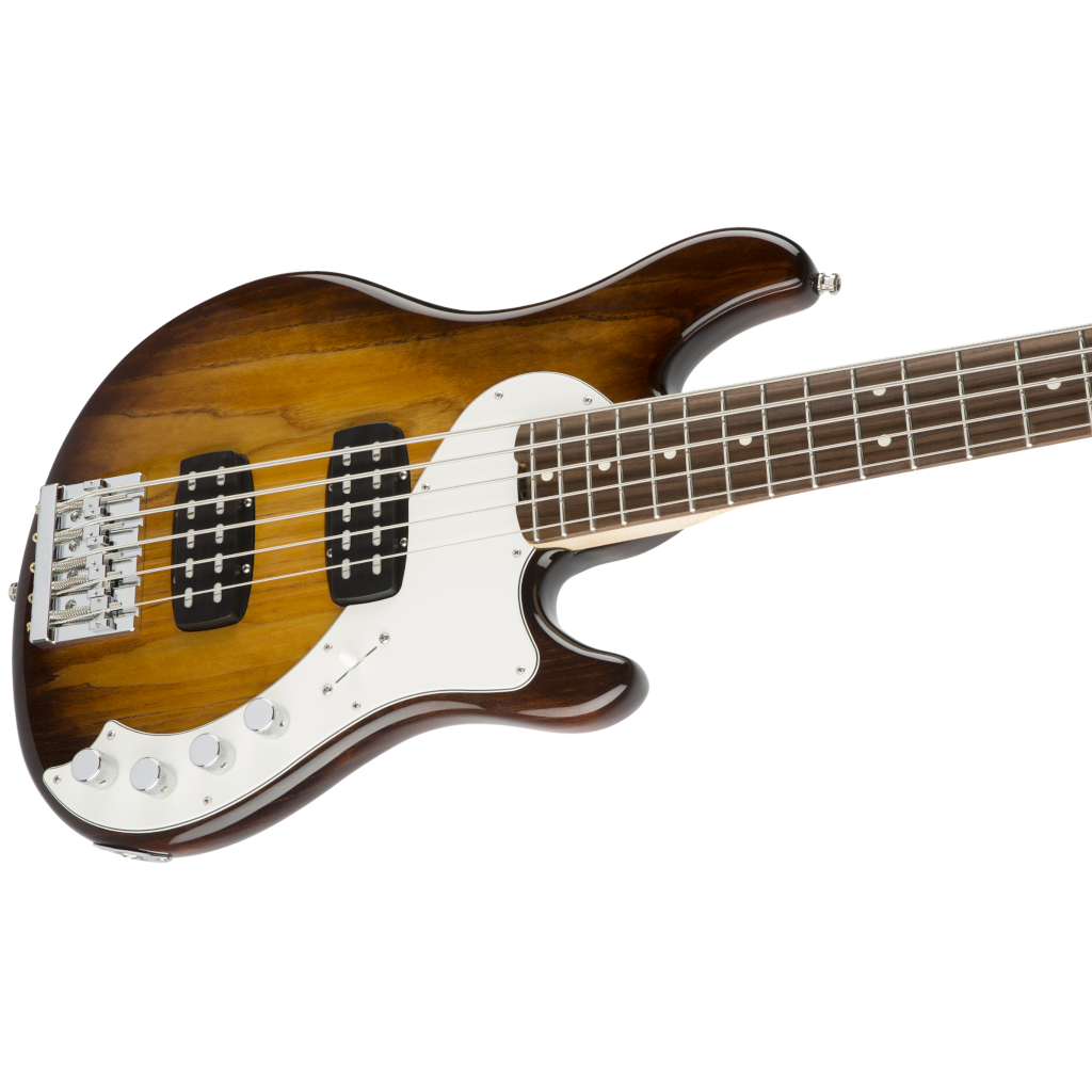 Fender American Elite Dimension™ Bass V HH 5-String Bass Guitar - Rosewood Fingerboard - Violin Burst - Image 4