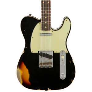 Fender Custom Shop 1960 Telecaster Custom - Heavy Relic - Aged Black over Chocolate 3-Tone Sunburst