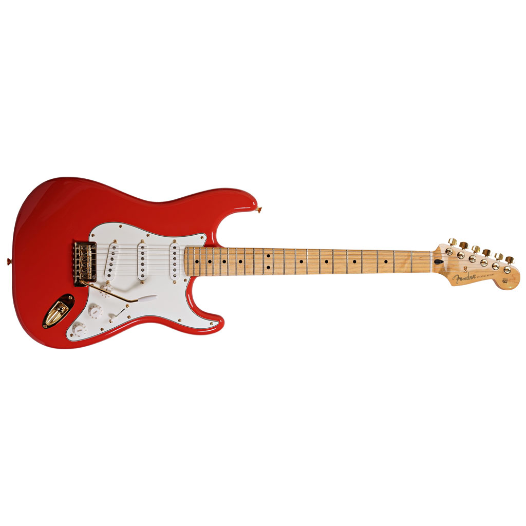 Fender Limited Edition Player Stratocaster - Maple Neck - Fiesta Red - Gold Hardware - Image 4