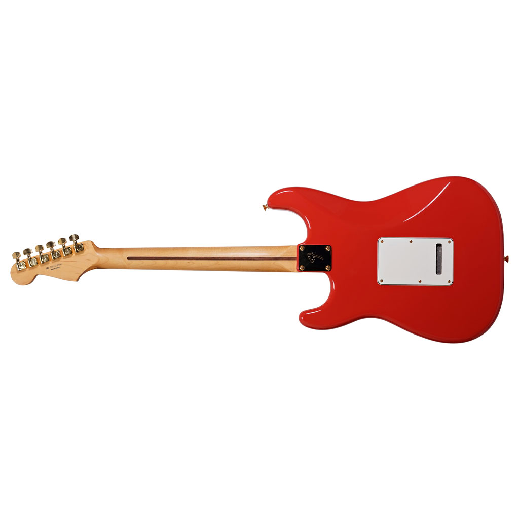 Fender Limited Edition Player Stratocaster - Maple Neck - Fiesta Red - Gold Hardware - Image 3