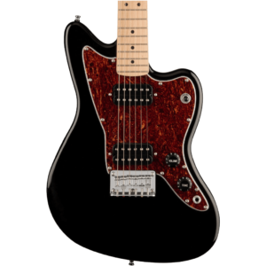 FSR Mini Jazzmaster® HH, Maple Fingerboard, Tortoiseshell Pickguard, Black