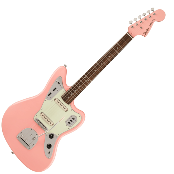 Squier Limited Edition FSR Classic Vibe 60s Jaguar -Shell Pink with Matching Headstock - Image 2