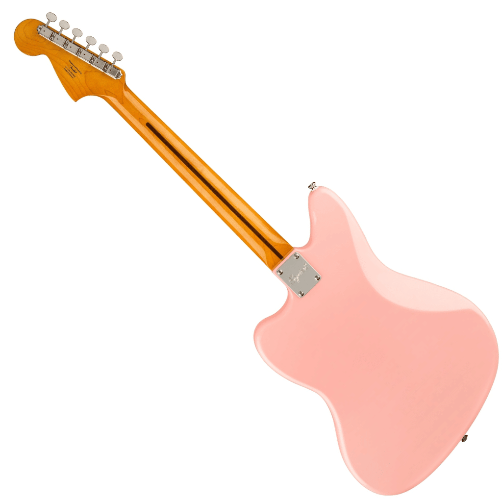 Squier Limited Edition FSR Classic Vibe 60s Jaguar -Shell Pink with Matching Headstock - Image 4