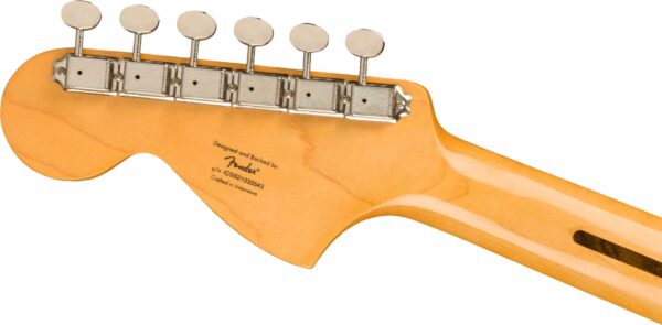 FSR Classic Vibe '60s Competition Mustang®, Laurel Fingerboard, Parchment Pickguard, Lake Placid Blue with Olympic White Stripes - Image 6