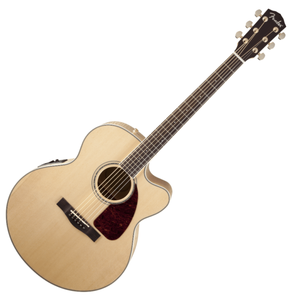 Fender CJ-290SCE Jumbo Maple Acoustic-Electric Guitar including Case - Natural - Image 2