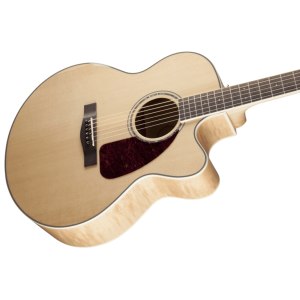 Fender CJ-290SCE Jumbo Maple Acoustic-Electric Guitar including Case - Natural - Image 4