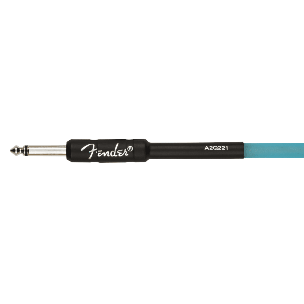 Fender Professional Series Glow in the Dark Instrument Cable - 5.5m - Blue - Image 3