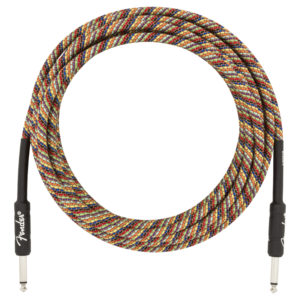 Fender Festival Series Hemp Instrument Cables - Rainbow - 18.6' (5.5m) - Image 2