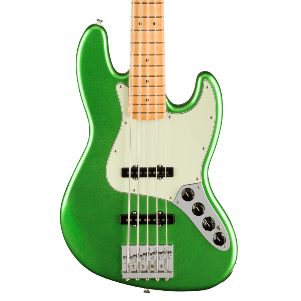 Player Plus Jazz Bass® V, Maple Fingerboard, Cosmic Jade