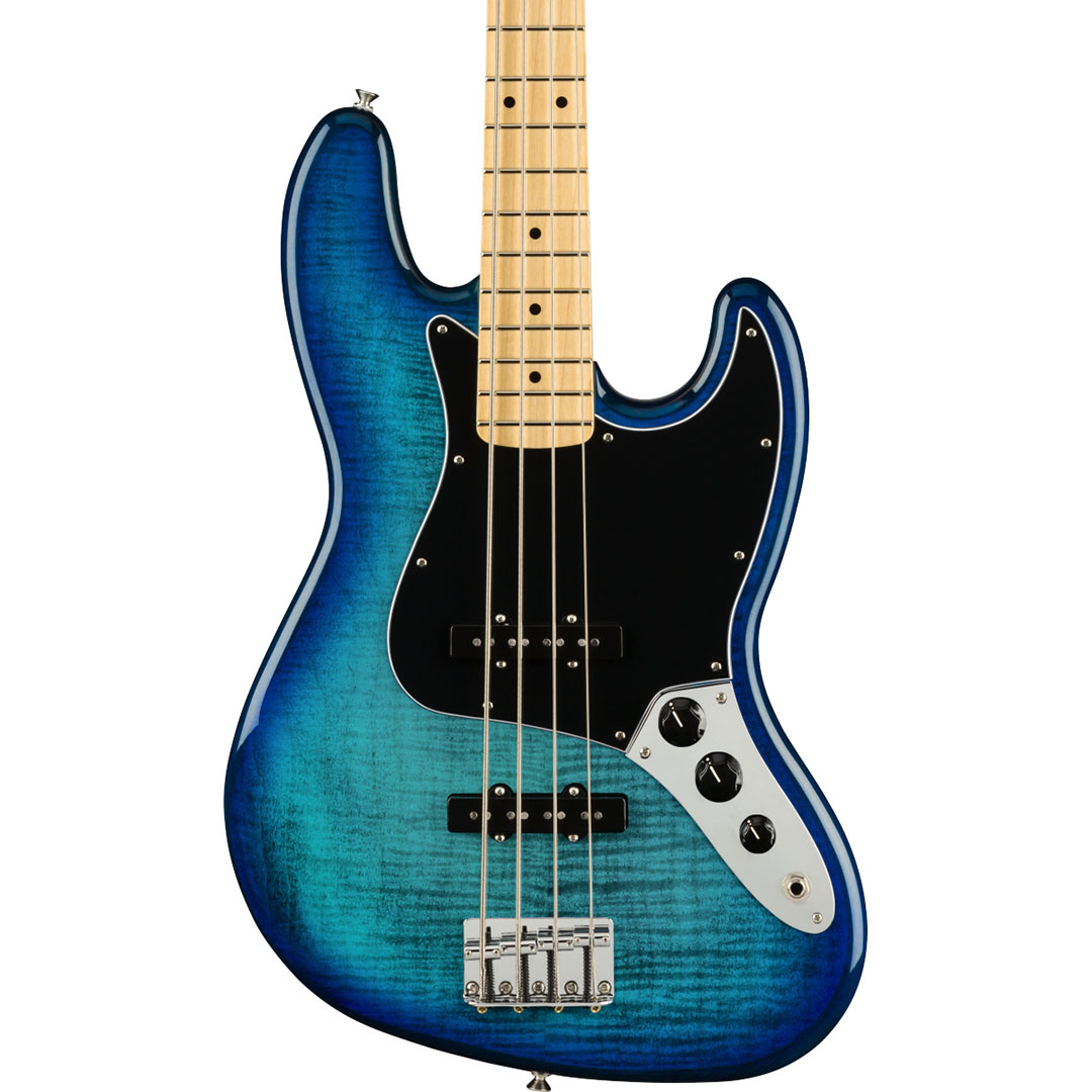 Player Jazz Bass® Plus Top, Maple Fingerboard, Blue Burst