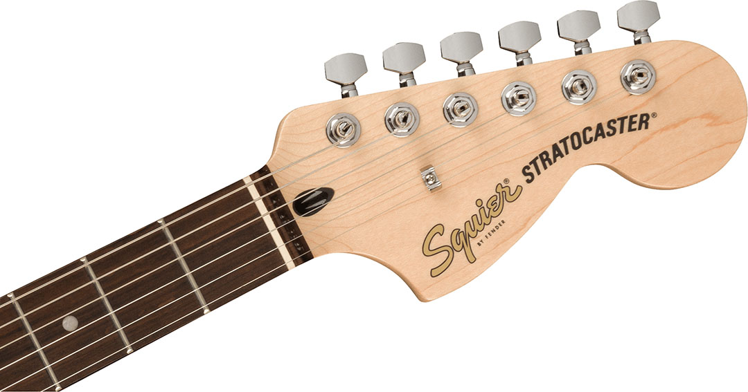 FSR Affinity Series™ Stratocaster® QMT, Laurel Fingerboard, White Pearloid Pickguard, Black Burst - Image 4