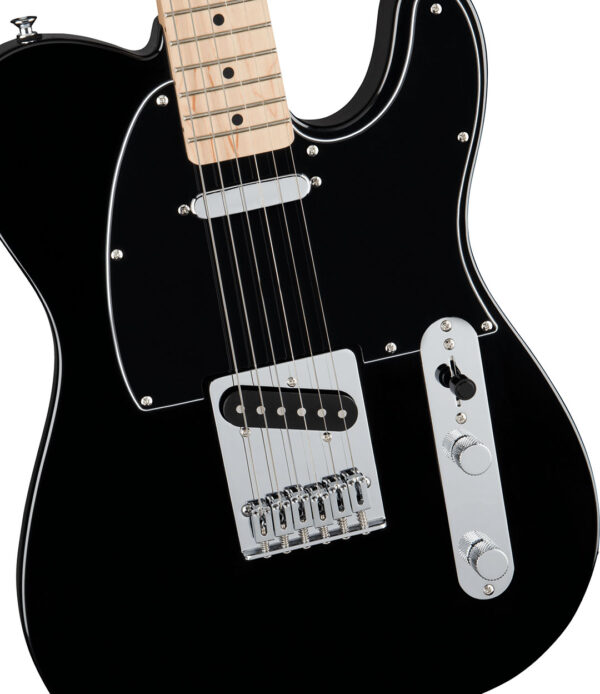 FSR Affinity Series™ Telecaster®, Maple Fingerboard, Black Pickguard, Black - Image 3