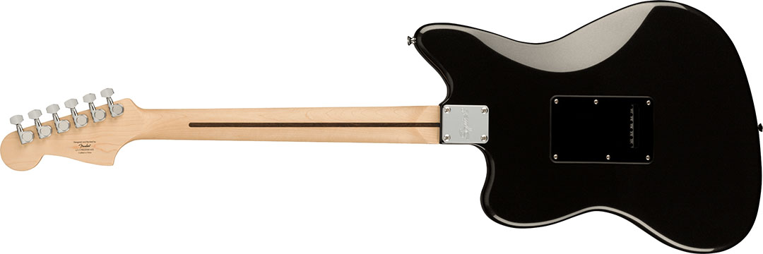 FSR Affinity Series™ Jazzmaster®, Laurel Fingerboard, Black Pickguard, Metallic Black - Image 2