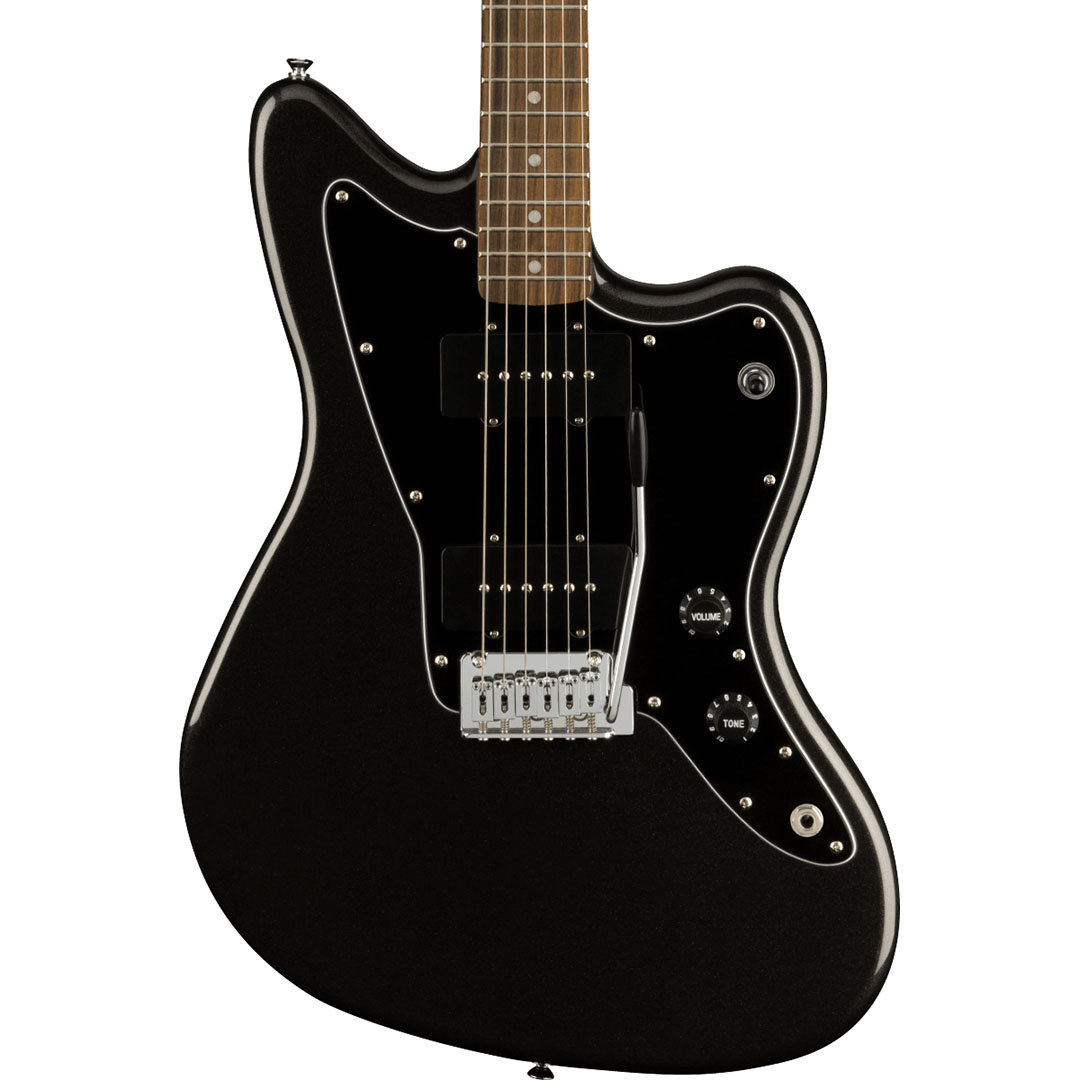 FSR Affinity Series™ Jazzmaster®, Laurel Fingerboard, Black Pickguard, Metallic Black