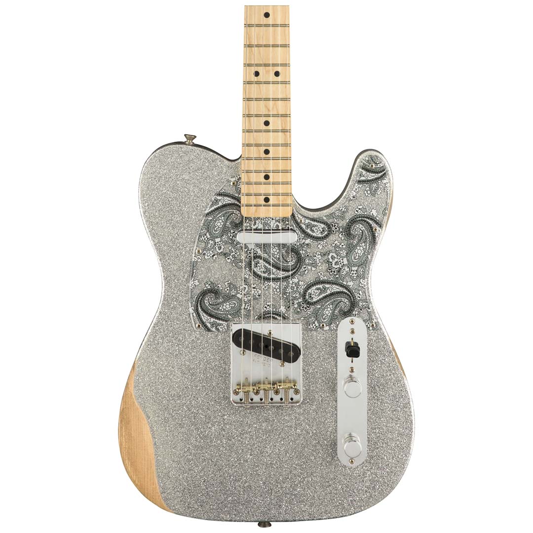 Brad Paisley Road Worn Telecaster®, Maple Fingerboard, Silver Sparkle