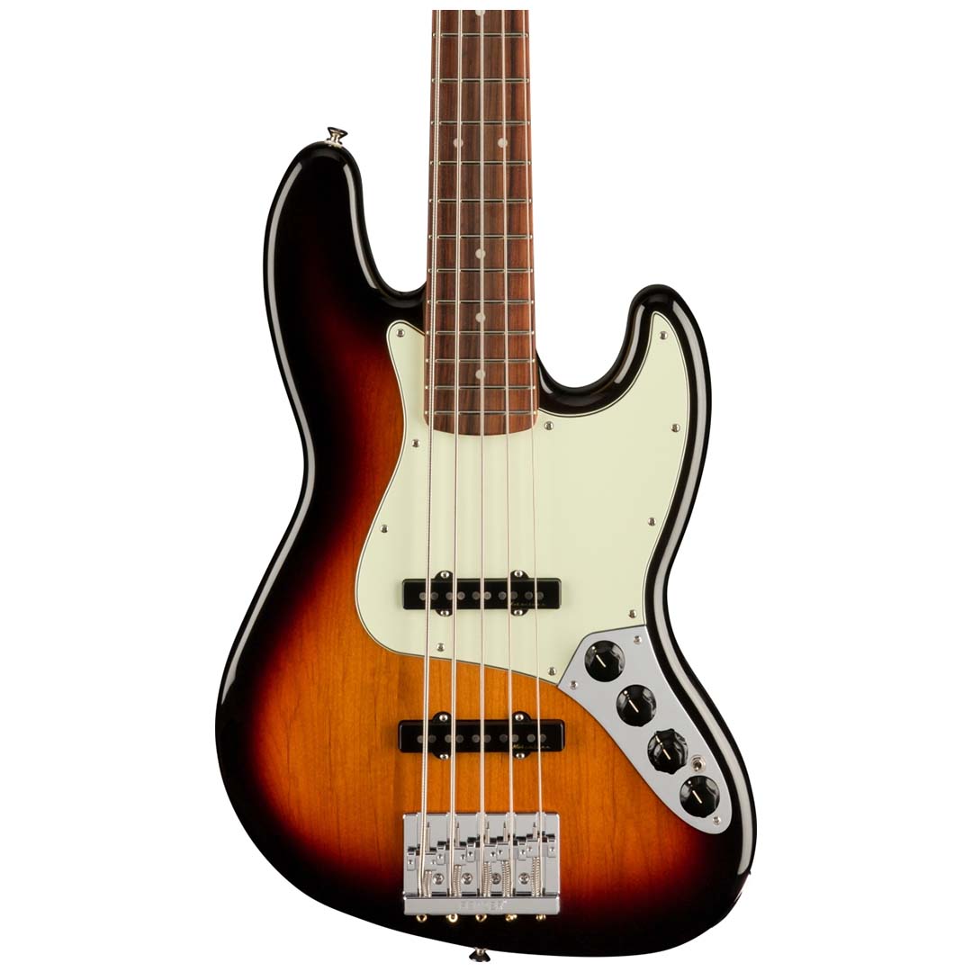 Player Plus Jazz Bass® V, Pau Ferro Fingerboard, 3-Tone Sunburst