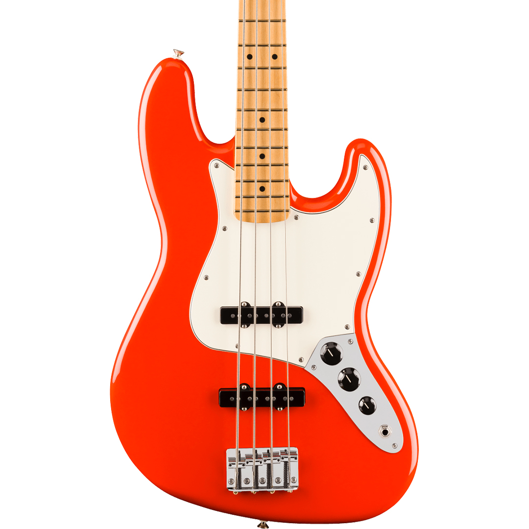 Player II Jazz Bass®, Maple Fingerboard, Coral Red
