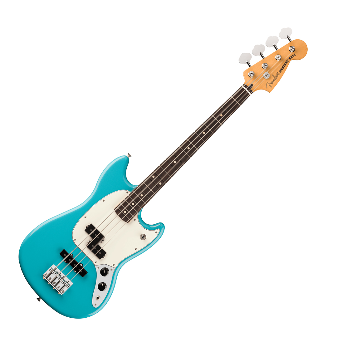 Player II Mustang® Bass PJ, Rosewood Fingerboard, Aquatone Blue - Image 2