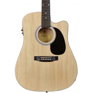 SA-105CE, Dreadnought Cutaway, Stained Hardwood Fingerboard, Natural