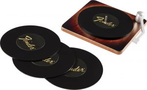 Fender™ Sunburst Turntable Coaster Set