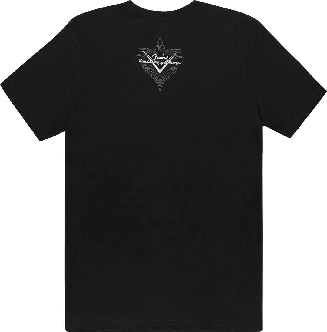 Fender® Custom Shop Pinstripe T-Shirt, Black, L - Image 2