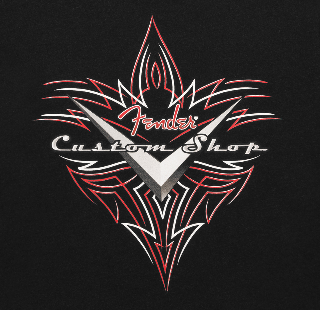 Fender® Custom Shop Pinstripe T-Shirt, Black, L - Image 3