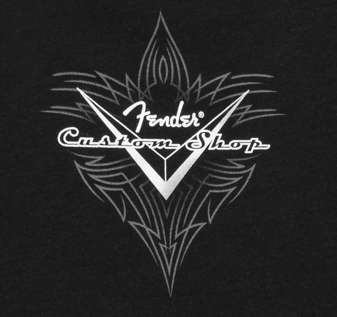 Fender® Custom Shop Pinstripe T-Shirt, Black, L - Image 4