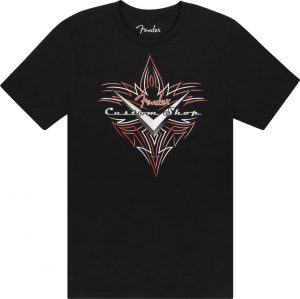 Fender® Custom Shop Pinstripe T-Shirt, Black, XL