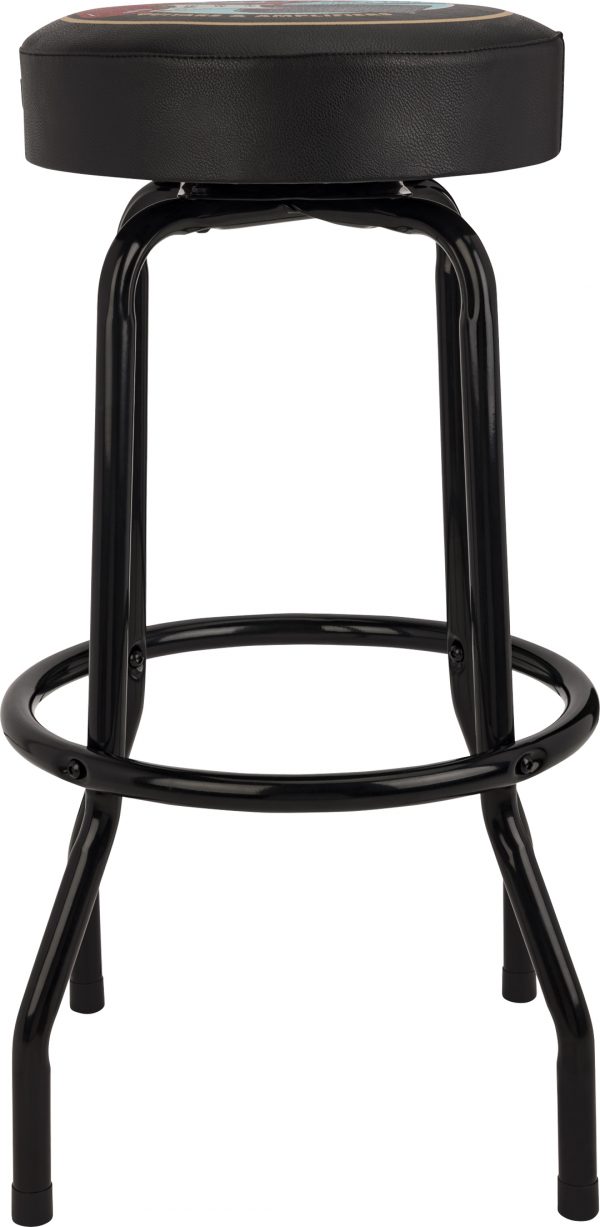 Fender® Guitars & Amps Pick Pouch Barstool, Black/Black, 30" - Image 2