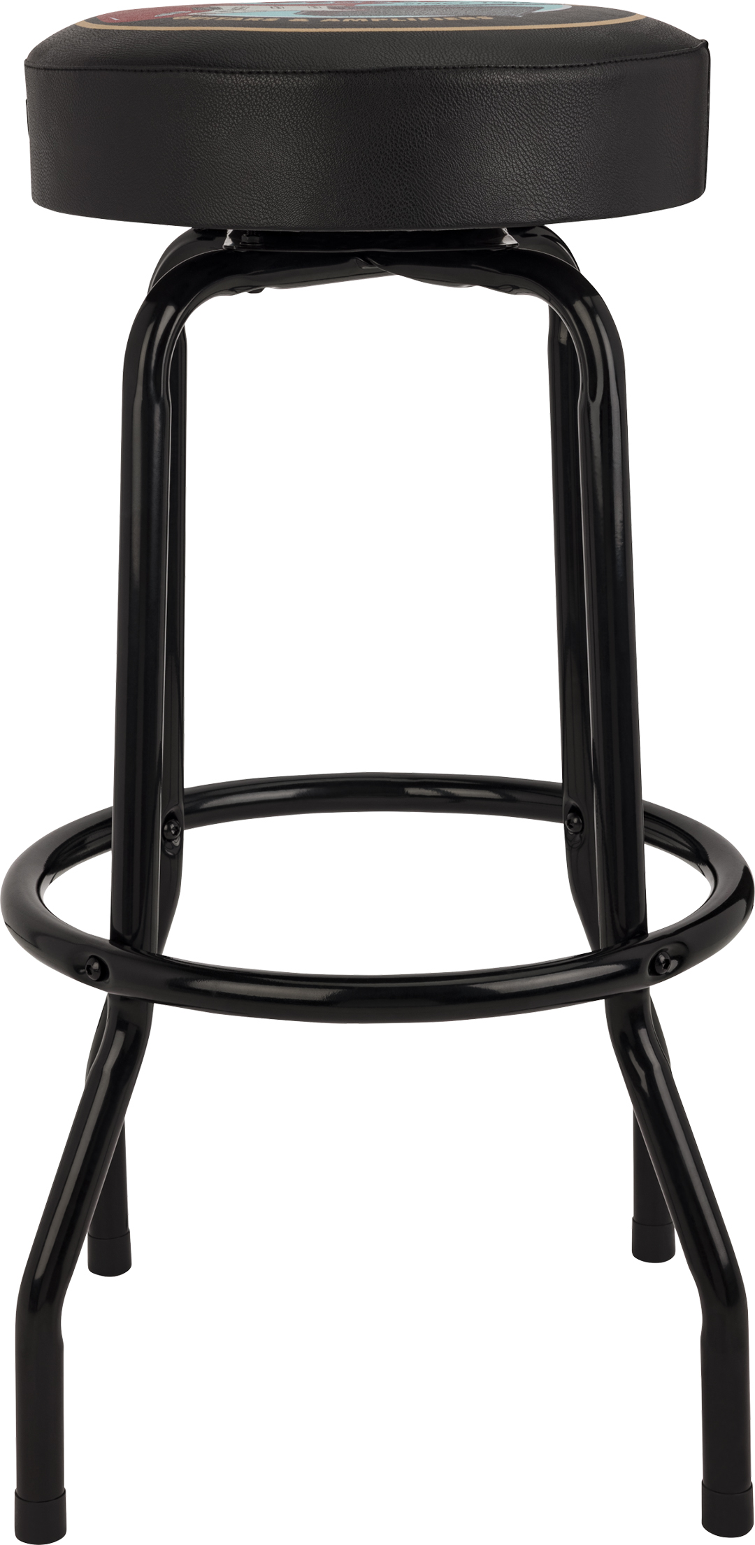 Fender® Guitars & Amps Pick Pouch Barstool, Black/Black, 30" - Image 2