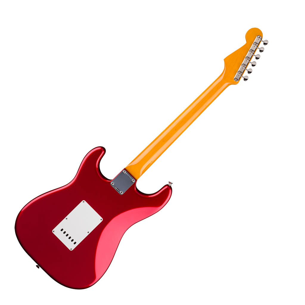 Fender American Vintage II 1965 Stratocaster® Electric Guitar Round-Laminated Rosewood Fingerboard - Candy Apple Red - Image 3