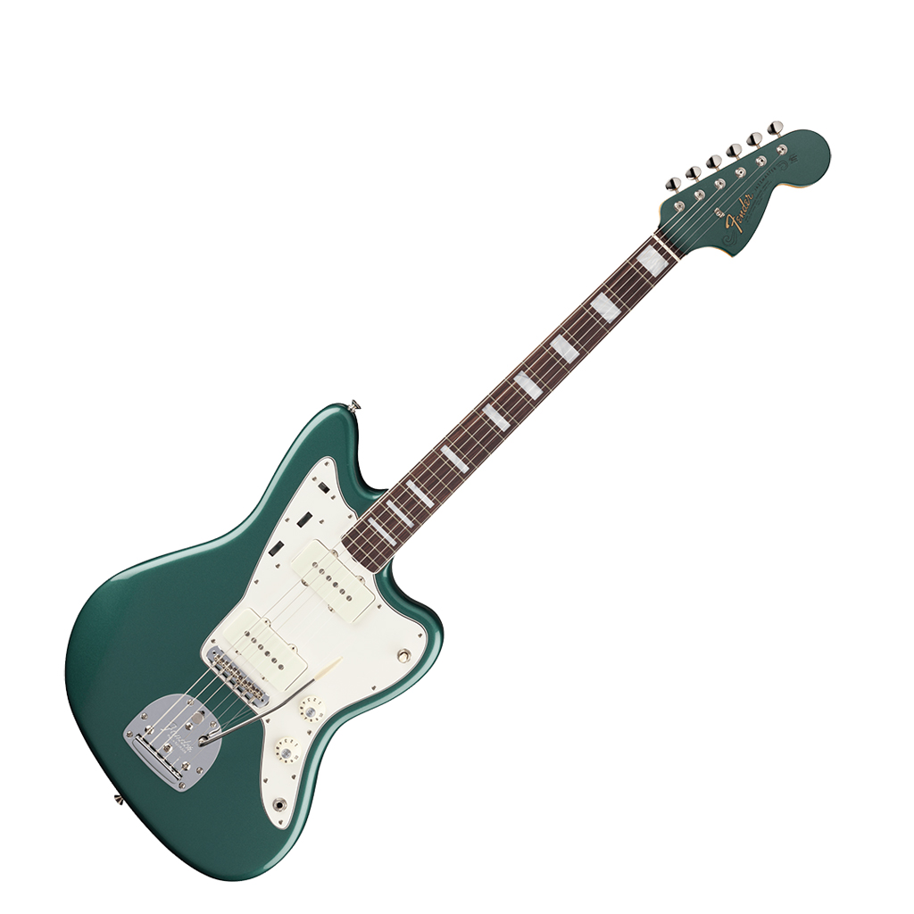 Fender American Vintage II 1966 Jazzmaster® Electric Guitar Bound Round-Laminated Rosewood Fingerboard - Sherwood Green Metallic - Image 2