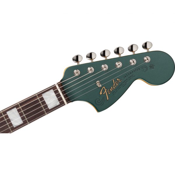 Fender American Vintage II 1966 Jazzmaster® Electric Guitar Bound Round-Laminated Rosewood Fingerboard - Sherwood Green Metallic - Image 5