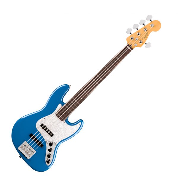 Fender Player II Modified Active Jazz Bass® V Bass Guitar Rosewood Fingerboard - Electric Blue - Image 2