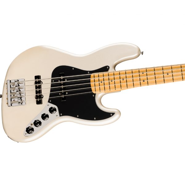 Fender Player II Modified Active Jazz Bass® V Bass Guitar Maple Fingerboard - Olympic Pearl - Image 5