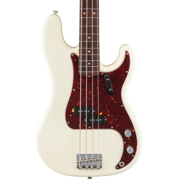 Fender American Vintage II 1960 Precision Bass® Bass Guitar Slab Rosewood Fingerboard - Olympic White - Image 4