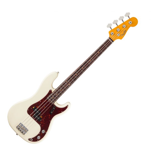 Fender American Vintage II 1960 Precision Bass® Bass Guitar Slab Rosewood Fingerboard - Olympic White - Image 2