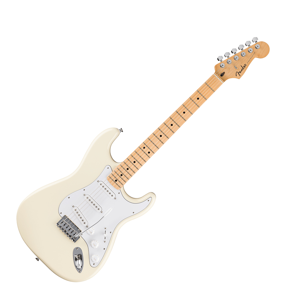 Fender Standard Stratocaster® Electric Guitar Maple Fingerboard - Olympic White - Image 2