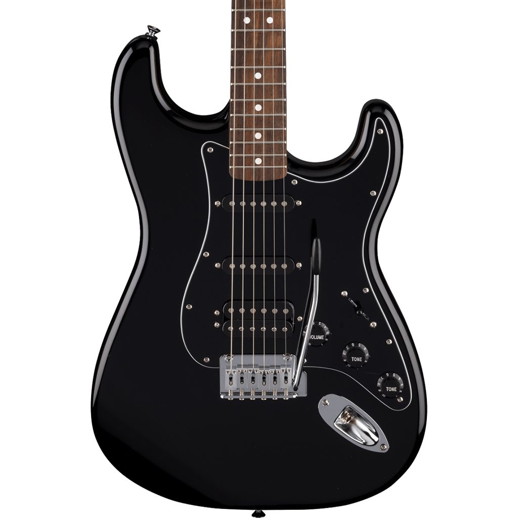 Fender Standard Stratocaster® HSS Electric Guitar Indian Laurel Fingerboard - Black