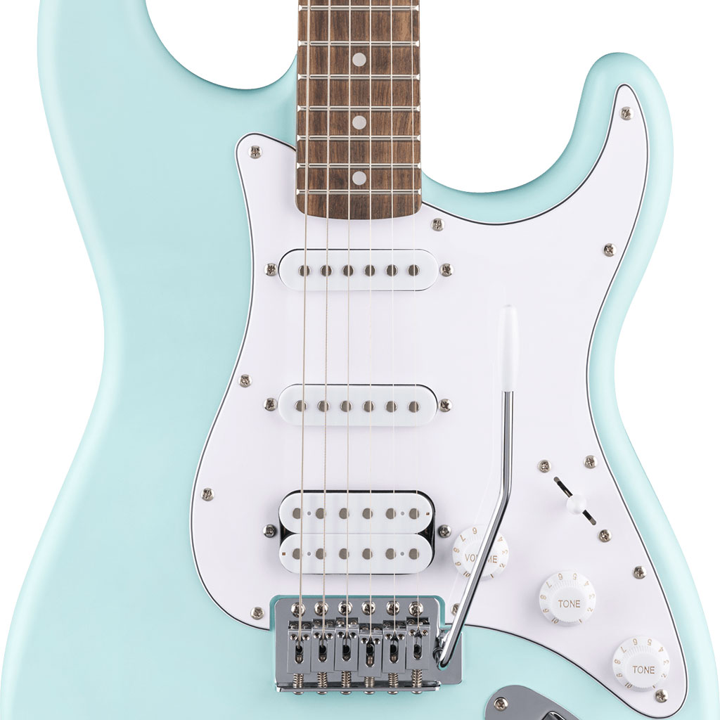 Squier Debut Collection™ Stratocaster® HSS Electric Guitar - Daphne Blue - Image 4