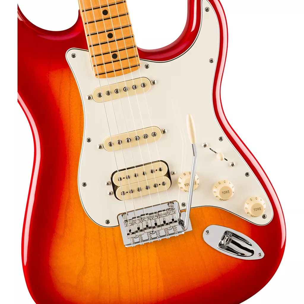 Fender Player II Stratocaster® HSS Electric Guitar - Aged Cherry Burst - Image 4