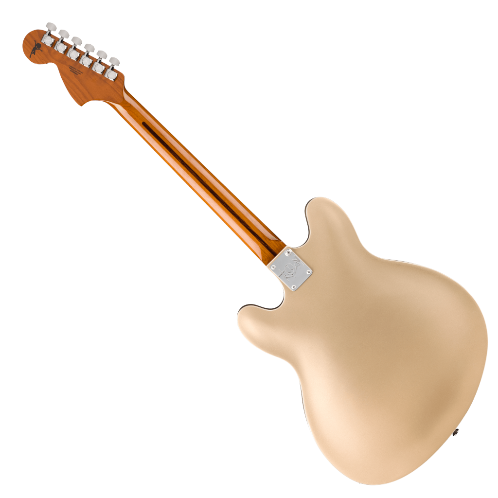 Fender Tom DeLonge Starcaster Semi-hollowbody Electric Guitar - Satin Shoreline Gold - Image 3