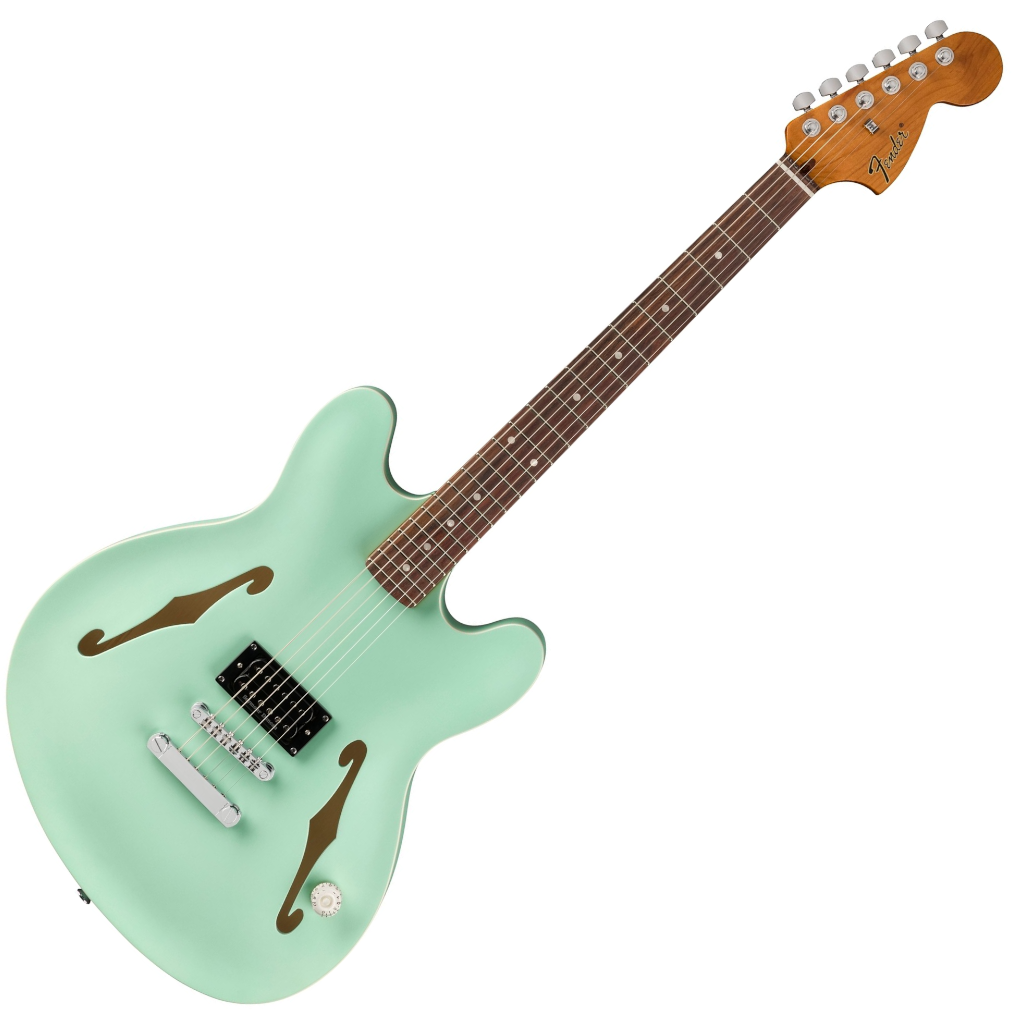 Fender Tom DeLonge Starcaster Semi-hollowbody Electric Guitar - Satin Surf Green - Image 2