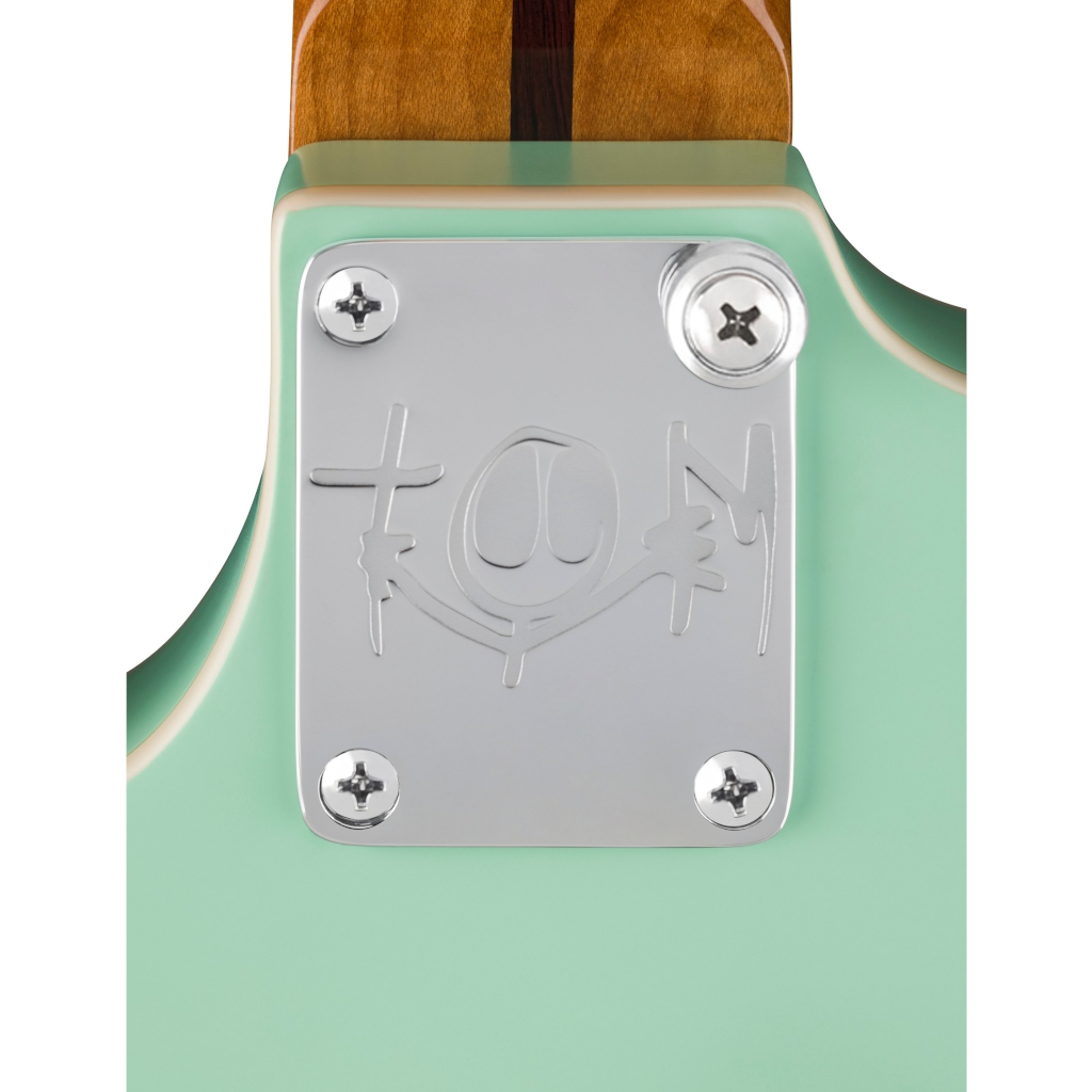 Fender Tom DeLonge Starcaster Semi-hollowbody Electric Guitar - Satin Surf Green - Image 7