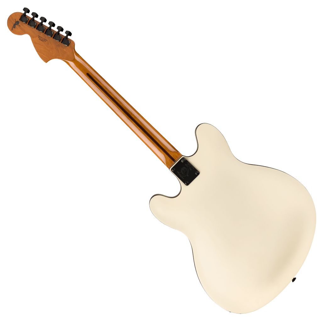 Fender Tom DeLonge Starcaster Semi-hollowbody Electric Guitar - Satin Olympic White - Image 4