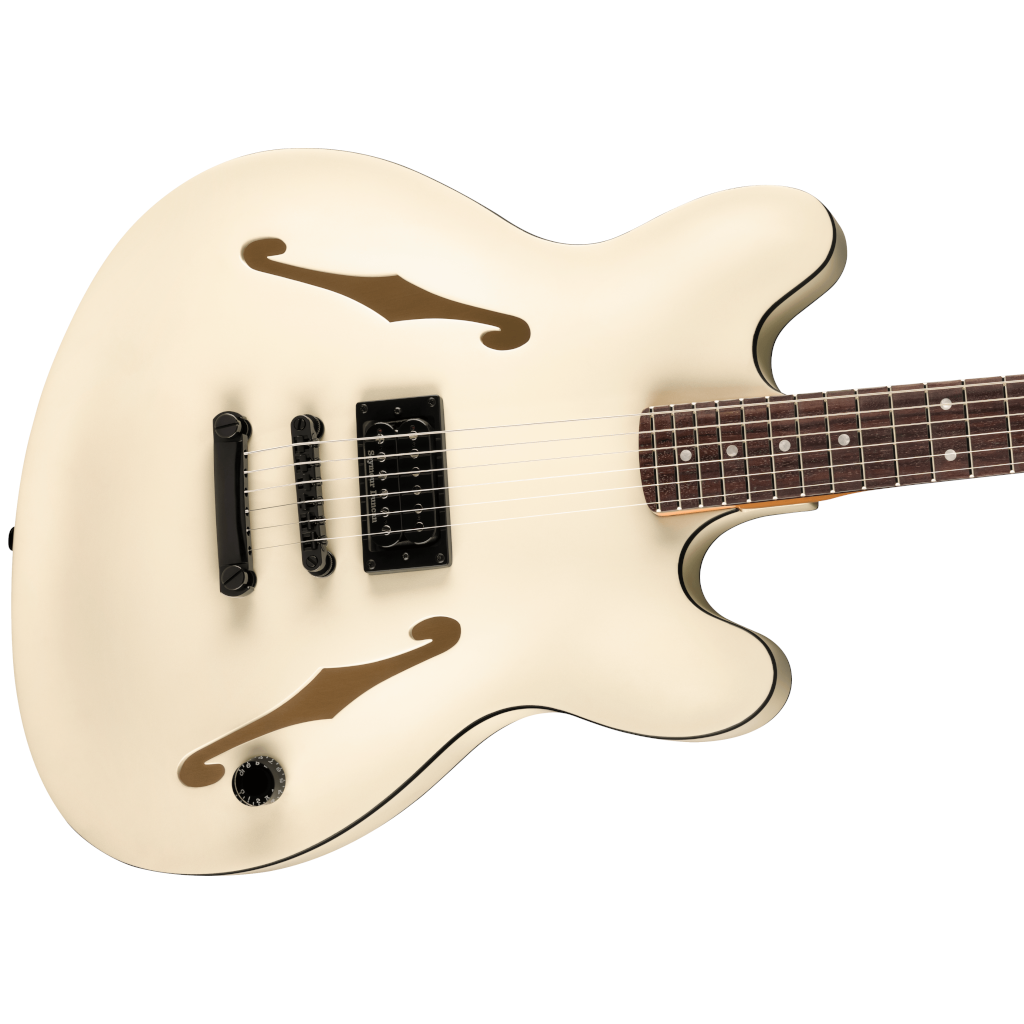 Fender Tom DeLonge Starcaster Semi-hollowbody Electric Guitar - Satin Olympic White - Image 5