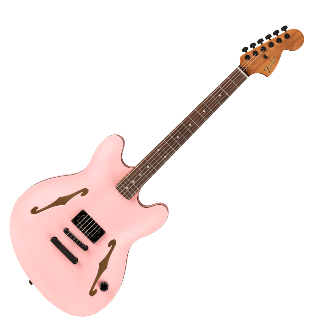 Fender Tom DeLonge Starcaster Semi-hollowbody Electric Guitar - Satin Shell Pink - Image 2