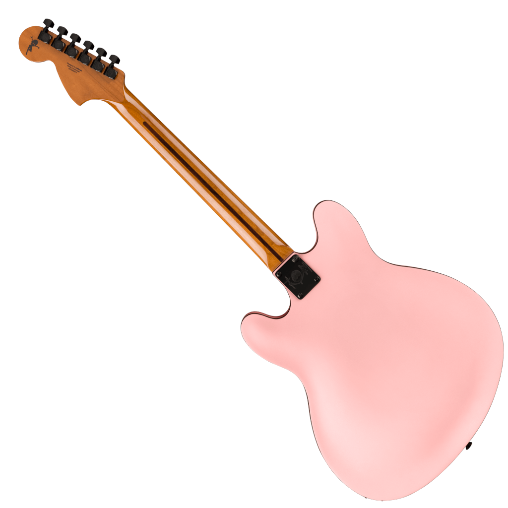 Fender Tom DeLonge Starcaster Semi-hollowbody Electric Guitar - Satin Shell Pink - Image 3